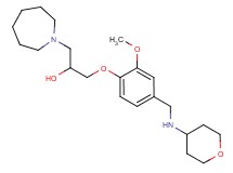 1-(1-azepanyl)-3-{2-methoxy-4-[(tetrahydro-2H-pyran-4-ylamino)methyl]phenoxy}-2-propanol