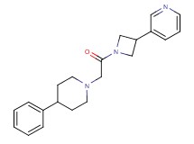 3-{1-[(4-phenyl-1-piperidinyl)acetyl]-3-azetidinyl}pyridine