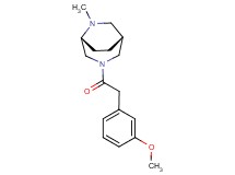 (1R*,5R*)-3-[(3-methoxyphenyl)acetyl]-6-methyl-3,6-diazabicyclo[3.2.2]nonane
