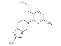 2-methyl-5-(2-methyl-5-propylpyrimidin-4-yl)-4,5,6,7-tetrahydropyrazolo[1,5-a]pyrazine