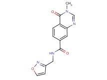 N-(isoxazol-3-ylmethyl)-3-methyl-4-oxo-3,4-dihydroquinazoline-7-carboxamide