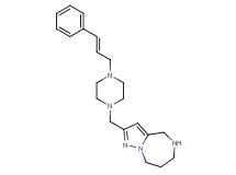 2-({4-[(2E)-3-phenyl-2-propen-1-yl]-1-piperazinyl}methyl)-5,6,7,8-tetrahydro-4H-pyrazolo[1,5-a][1,4]diazepine
