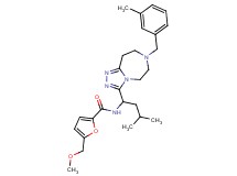 5-(methoxymethyl)-N-{3-methyl-1-[7-(3-methylbenzyl)-6,7,8,9-tetrahydro-5H-[1,2,4]triazolo[4,3-d][1,4]diazepin-3-yl]butyl}-2-furamide