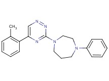 1-[5-(2-methylphenyl)-1,2,4-triazin-3-yl]-4-phenyl-1,4-diazepane