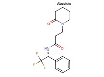 3-(2-oxopiperidin-1-yl)-N-[(1R)-2,2,2-trifluoro-1-phenylethyl]propanamide