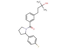 4-(3-{[2-(4-fluorophenyl)-1-pyrrolidinyl]carbonyl}phenyl)-2-methyl-2-butanol