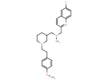 1-(6-fluoro-2-quinolinyl)-N-({1-[2-(4-methoxyphenyl)ethyl]-3-piperidinyl}methyl)-N-methylmethanamine
