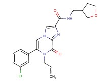 7-allyl-6-(3-chlorophenyl)-8-oxo-N-(tetrahydrofuran-3-ylmethyl)-7,8-dihydroimidazo[1,2-a]pyrazine-2-carboxamide