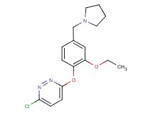 3-chloro-6-[2-ethoxy-4-(pyrrolidin-1-ylmethyl)phenoxy]pyridazine