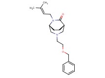 (1S*,5R*)-3-[2-(benzyloxy)ethyl]-6-(3-methyl-2-buten-1-yl)-3,6-diazabicyclo[3.2.2]nonan-7-one