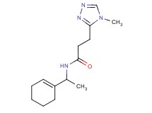 N-(1-cyclohex-1-en-1-ylethyl)-3-(4-methyl-4H-1,2,4-triazol-3-yl)propanamide
