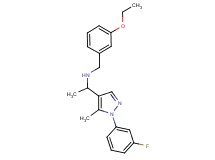 (3-ethoxybenzyl){1-[1-(3-fluorophenyl)-5-methyl-1H-pyrazol-4-yl]ethyl}amine