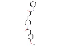 3-{1-[(4-methoxyphenyl)acetyl]-4-piperidinyl}-N-phenylpropanamide