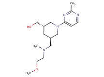 [(3S*,5R*)-5-{[(2-methoxyethyl)(methyl)amino]methyl}-1-(2-methylpyrimidin-4-yl)piperidin-3-yl]methanol
