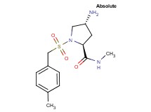 (4R)-4-amino-N-methyl-1-[(4-methylbenzyl)sulfonyl]-L-prolinamide