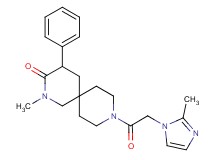 2-methyl-9-[(2-methyl-1H-imidazol-1-yl)acetyl]-4-phenyl-2,9-diazaspiro[5.5]undecan-3-one