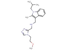 1-(1-isobutyl-2-methyl-1H-indol-3-yl)-N-{[4-(2-methoxyethyl)-4H-1,2,4-triazol-3-yl]methyl}methanamine