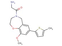{2-[9-methoxy-7-(5-methyl-2-thienyl)-2,3-dihydro-1,4-benzoxazepin-4(5H)-yl]-2-oxoethyl}amine hydrochloride