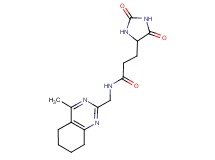 3-(2,5-dioxo-4-imidazolidinyl)-N-[(4-methyl-5,6,7,8-tetrahydro-2-quinazolinyl)methyl]propanamide