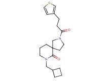 7-(cyclobutylmethyl)-2-[3-(3-thienyl)propanoyl]-2,7-diazaspiro[4.5]decan-6-one
