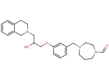 4-{3-[3-(3,4-dihydro-2(1H)-isoquinolinyl)-2-hydroxypropoxy]benzyl}-1,4-diazepane-1-carbaldehyde