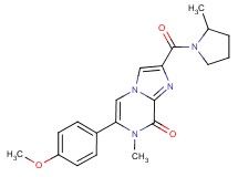 6-(4-methoxyphenyl)-7-methyl-2-[(2-methylpyrrolidin-1-yl)carbonyl]imidazo[1,2-a]pyrazin-8(7H)-one