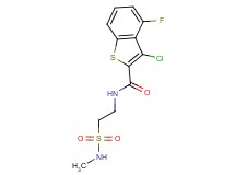 3-chloro-4-fluoro-N-{2-[(methylamino)sulfonyl]ethyl}-1-benzothiophene-2-carboxamide