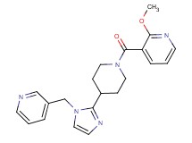 2-methoxy-3-({4-[1-(pyridin-3-ylmethyl)-1H-imidazol-2-yl]piperidin-1-yl}carbonyl)pyridine