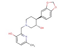 2-{[(3S*,4S*)-4-(1,3-benzodioxol-5-yl)-3-hydroxypiperidin-1-yl]methyl}-6-methylpyridin-3-ol