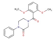 4-(2,6-dimethoxybenzoyl)-1-phenyl-2-piperazinone