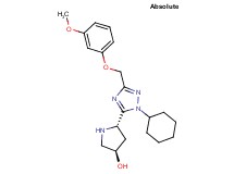 (3R,5S)-5-{1-cyclohexyl-3-[(3-methoxyphenoxy)methyl]-1H-1,2,4-triazol-5-yl}pyrrolidin-3-ol