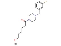 1-(3-fluorobenzyl)-4-(6-methoxyhexanoyl)piperazine