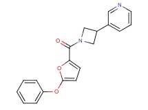 3-[1-(5-phenoxy-2-furoyl)-3-azetidinyl]pyridine