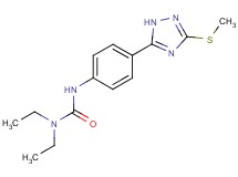 N,N-diethyl-N'-{4-[3-(methylthio)-1H-1,2,4-triazol-5-yl]phenyl}urea