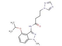 N-(4-isopropoxy-1-methyl-1H-indazol-3-yl)-4-(1H-1,2,4-triazol-1-yl)butanamide
