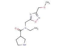 N-ethyl-N-{[3-(methoxymethyl)-1,2,4-oxadiazol-5-yl]methyl}-3-pyrrolidinecarboxamide hydrochloride