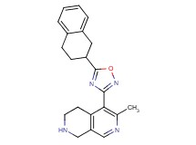 6-methyl-5-[5-(1,2,3,4-tetrahydro-2-naphthalenyl)-1,2,4-oxadiazol-3-yl]-1,2,3,4-tetrahydro-2,7-naphthyridine hydrochloride