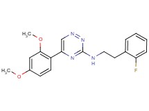 5-(2,4-dimethoxyphenyl)-N-[2-(2-fluorophenyl)ethyl]-1,2,4-triazin-3-amine