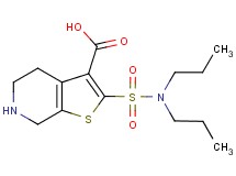 2-[(dipropylamino)sulfonyl]-4,5,6,7-tetrahydrothieno[2,3-c]pyridine-3-carboxylic acid
