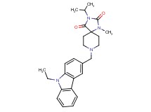 8-[(9-ethyl-9H-carbazol-3-yl)methyl]-3-isopropyl-1-methyl-1,3,8-triazaspiro[4.5]decane-2,4-dione