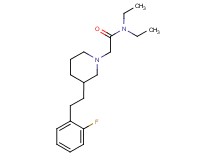 N,N-diethyl-2-{3-[2-(2-fluorophenyl)ethyl]-1-piperidinyl}acetamide