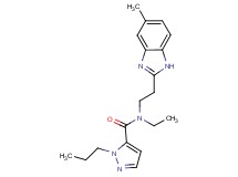 N-ethyl-N-[2-(5-methyl-1H-benzimidazol-2-yl)ethyl]-1-propyl-1H-pyrazole-5-carboxamide
