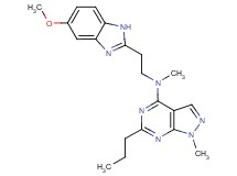 N-[2-(5-methoxy-1H-benzimidazol-2-yl)ethyl]-N,1-dimethyl-6-propyl-1H-pyrazolo[3,4-d]pyrimidin-4-amine