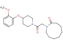 1-{2-[4-(2-methoxyphenoxy)-1-piperidinyl]-2-oxoethyl}-2-azonanone