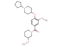 1-{4-[(1-cyclopentyl-4-piperidinyl)oxy]-3-methoxybenzoyl}-3-methoxypiperidine