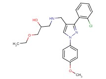 1-({[3-(2-chlorophenyl)-1-(4-methoxyphenyl)-1H-pyrazol-4-yl]methyl}amino)-3-ethoxy-2-propanol