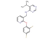 N-{[2-(2,4-difluorophenoxy)pyridin-3-yl]methyl}-5-isopropylpyrimidin-4-amine
