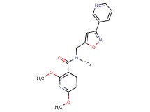 2,6-dimethoxy-N-methyl-N-{[3-(3-pyridinyl)-5-isoxazolyl]methyl}nicotinamide