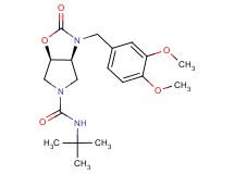 (3aS*,6aR*)-N-(tert-butyl)-3-(3,4-dimethoxybenzyl)-2-oxohexahydro-5H-pyrrolo[3,4-d][1,3]oxazole-5-carboxamide
