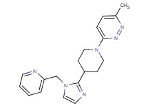 3-methyl-6-{4-[1-(2-pyridinylmethyl)-1H-imidazol-2-yl]-1-piperidinyl}pyridazine